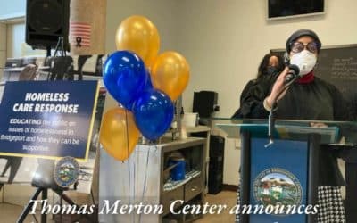 Thomas Merton Center hosts City of Bridgeport to announce new homeless response initiative