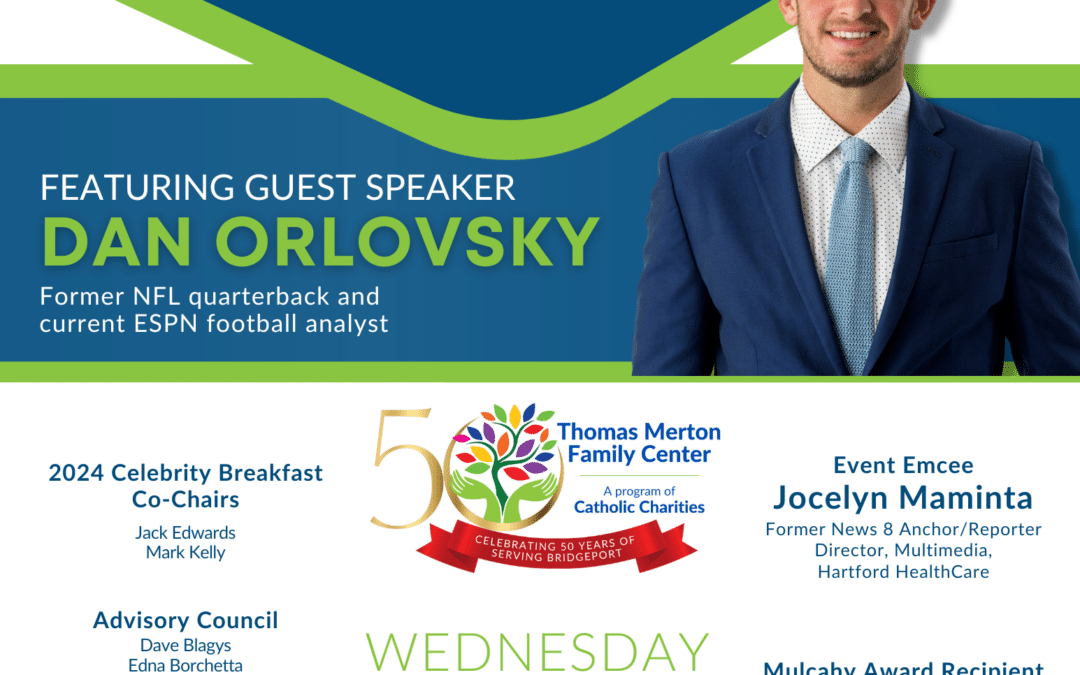 Thomas Merton Family Center Announces the 30th Annual Celebrity Breakfast Featuring Dan Orlovsky to Support Expanding Community Needs