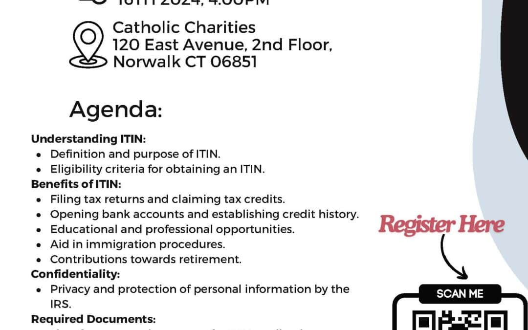 Free ITIN Application Workshop for Individuals and Families (Registration Encouraged)