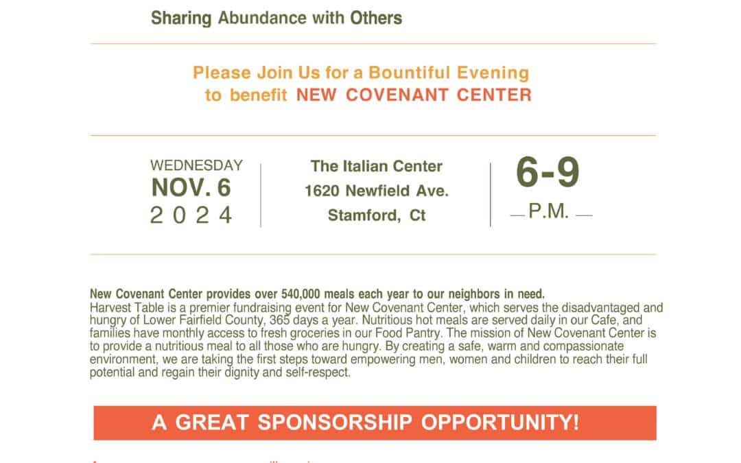 New Covenant Center’s Harvest Table 2024