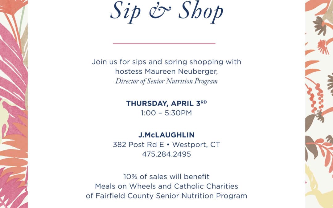 J. McLaughlin Sip & Shop Event Benefiting Senior Nutrition Program